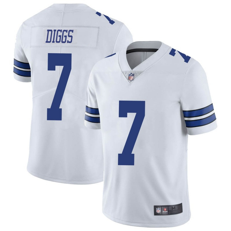 Men's Dallas Cowboys #7 Trevon Diggs White 2021 Vapor Limited Stitched Jersey